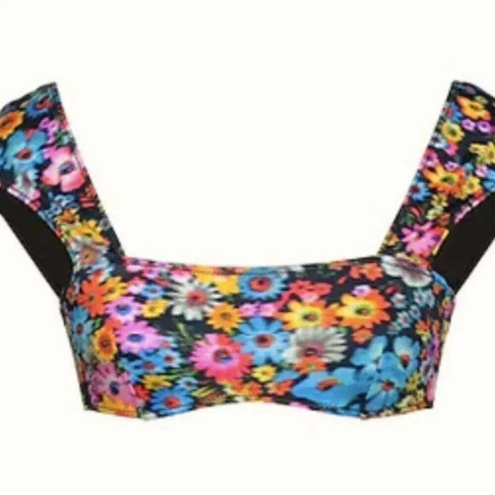 Stella McCartney floral Bikini top multicolored M